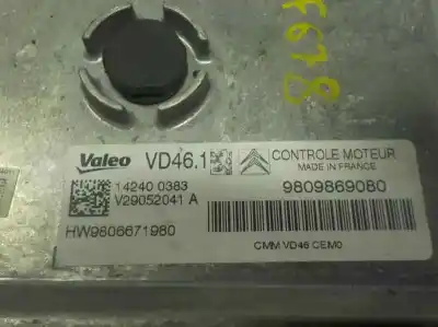 Second-hand car spare part ecu engine control for citroen c4 lim. 1.2 12v e-thp oem iam references 1611369980  9809869080