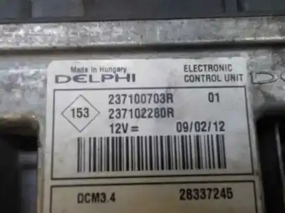 Second-hand car spare part ecu engine control for dacia logan 1.5 dci diesel cat oem iam references  28337245 237100703r