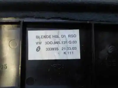 Автозапчастина б/у центральний задній ламп для volkswagen phaeton (3d2/3d8) 4.9 v10 tdi cat (ajs) посилання на oem iam 3d0945097d 333900r80 3d0945097d