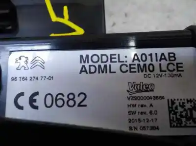 Second-hand car spare part ignition switch for citroen ds5 1.6 blue-hdi fap oem iam references 96764274zd vzs000043564 9676427477