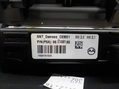 Peça sobressalente para automóvel em segunda mão farolim interior por citroen ds5 1.6 blue-hdi fap referências oem iam 96702429xt  9807496180