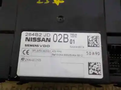 Peça sobressalente para automóvel em segunda mão módulo eletrônico por nissan qashqai / qashqai +2 i (j10, nj10, jj10e) 2.0 dci referências oem iam   