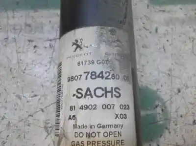Peça sobressalente para automóvel em segunda mão amortecedor traseiro esquerdo por citroen ds5 1.6 blue-hdi fap referências oem iam 9807784280  9807784280