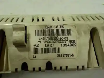 Pezzo di ricambio per auto di seconda mano display multifunzione per citroen c5 break 2.0 hdi cat (rhr / dw10bted4) riferimenti oem iam   9657882880