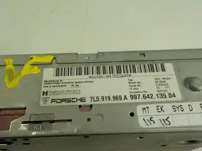Second-hand car spare part dvd system for porsche cayenne (typ 9pa) 4.5 v8 cat oem iam references 99764213504  7l5919969a