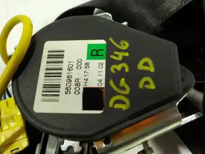 Pezzo di ricambio per auto di seconda mano cintura di sicurezza anteriore destra per porsche cayenne (typ 9pa) 4.5 v8 cat riferimenti oem iam 95580300201hcp 560981601 560981601