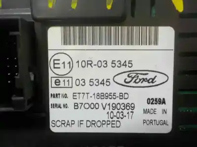 Автозапчастина б/у багатофункційний дисплей для ford transit courier ambiente посилання на oem iam 2017880  et7t18b955