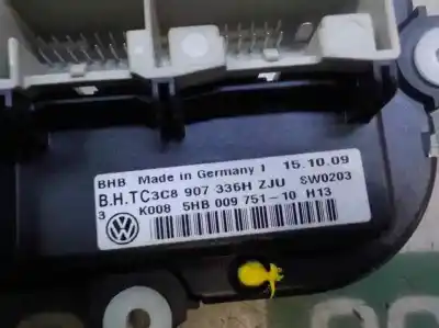Recambio de automóvil de segunda mano de mando climatizador para volkswagen golf vi (5k1) 1.6 tdi dpf referencias oem iam 3c8907336abzju 5hb009751 3c8907336h