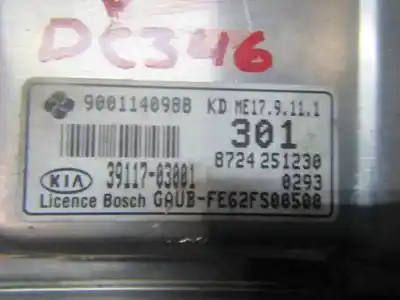 Second-hand car spare part ecu engine control for kia rio drive oem iam references 3911703001 8724251230 3911703001