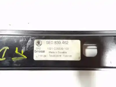 Автозапчастина б/у регулятор скла заднього правого для skoda octavia combi (5e5) l&k посилання на oem iam 5e0839462  5e0839462