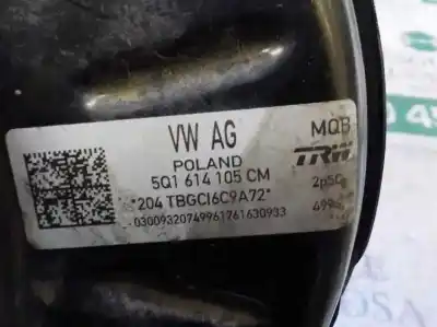 İkinci el araba yedek parçası fren servisi için volkswagen golf vii lim. (5g1) 1.6 16v tdi dpf oem iam referansları 5q1614106a  5q1614105cm