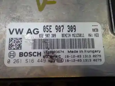 Автозапчастина б/у ебу контролер двигуна для skoda karoq (nu) 1.5 16v tsi act посилання на oem iam 05e906018r5ep 0261s16449 05e907309