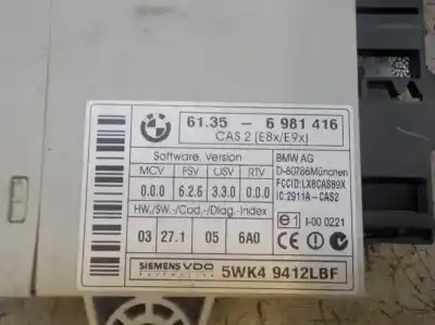 Gebrauchtes Autoersatzteil elektronisches modul zum bmw serie 3 berlina (e90) 2.0 16v diesel cat oem-iam-referenzen 61359395657 5wk49412lbf 61356981416