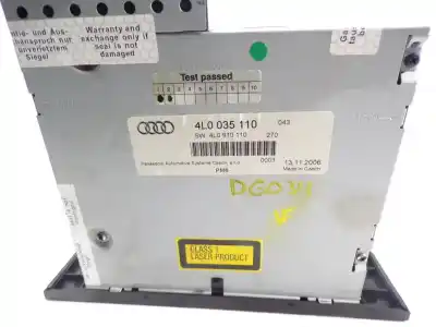 Second-hand car spare part audio system / radio cd for audi q7 (4l) 3.0 tdi oem iam references 4l0057110ax  4l0035110