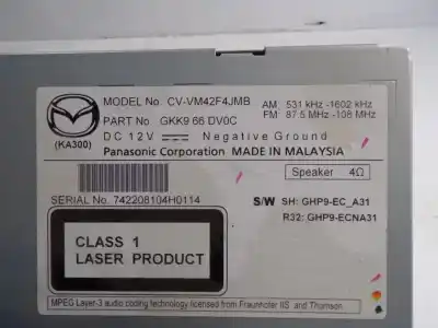 Автозапчасти б/у gps-навигационная система за mazda cx-5 (kf) 2.2 d ссылки oem iam gkk966dv0c  gkk966dv0c