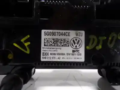 Pièce détachée automobile d'occasion commande de climatisation / chauffage pour volkswagen golf vii lim. (bq1) 1.6 tdi références oem iam 5g0907044cewzu  5g0907044ce