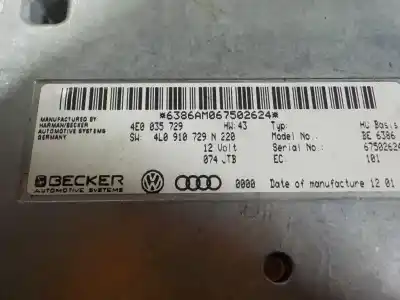 Second-hand car spare part electronic module for audi q7 (4l) 3.0 tdi oem iam references   4e0035729