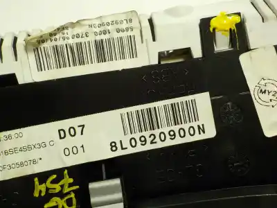 Second-hand car spare part dashboard for audi a3 (8l) 1.6 oem iam references 8l0920900n  