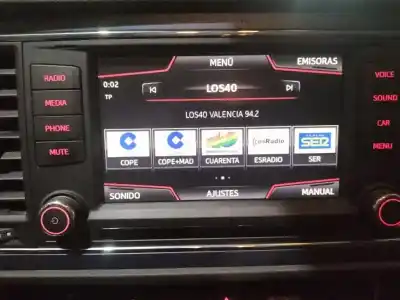 Recambio de automóvil de segunda mano de pantalla multifuncion para seat leon (5f1) 1.2 tsi referencias oem iam 5f09196041qb  5f0919604