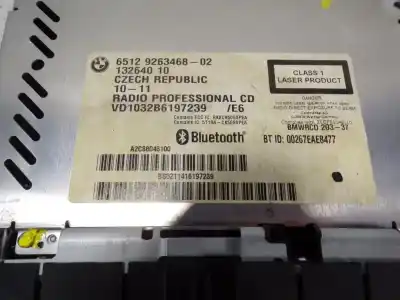 Pièce détachée automobile d'occasion système audio / radiocd pour bmw serie 1 coupe (e82) 118d références oem iam 65129343207  9263468