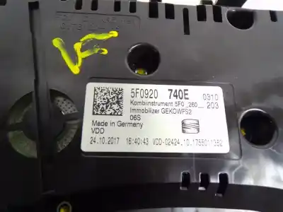 Автозапчасти б/у приборная доска за seat leon sc (5f5) 1.4 16v tsi ссылки oem iam 5f0920740e  5f0920740e