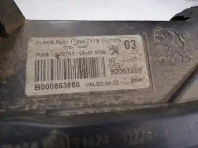 Second-hand car spare part left headlight for peugeot 108 1.2 oem iam references b000863880 90061888 b000863880