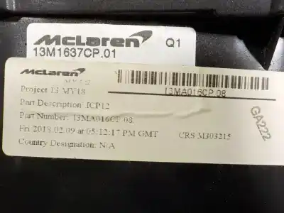 Peça sobressalente para automóvel em segunda mão quadrante por mclaren 570s spider p13 referências oem iam   13ma012cp03