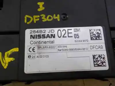 Second-hand car spare part electronic module for nissan qashqai / qashqai +2 i (j10, nj10, jj10e) 1.5 dci oem iam references 284b2jd02e 5wk49372 5wk49372