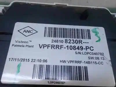 Second-hand car spare part dashboard for renault captur 1.2 tce energy oem iam references 248105380r  248108230r