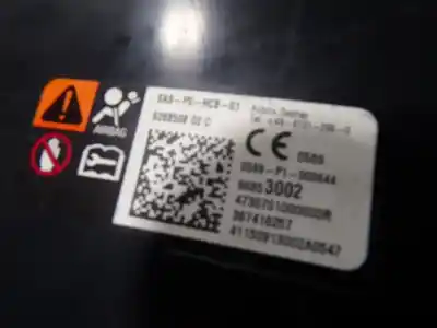 Автозапчасти б/у правая боковая подушка безопасности за opel corsa e (x15) 1.4 turbo (08 68) ссылки oem iam 96853002 367416257 96853002