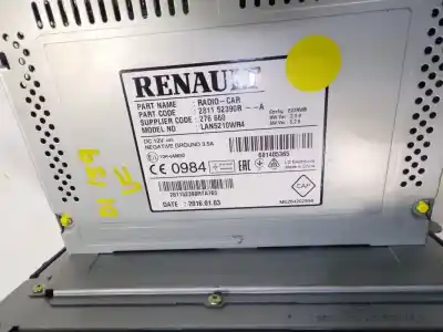 Автозапчастина б/у аудіо система / радіо cd для renault clio iv (bh_) 0.9 tce 90 посилання на oem iam 281157316r  281152390r