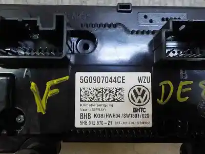 Recambio de automóvil de segunda mano de mando climatizador para volkswagen golf vii lim. (bq1) 1.6 tdi referencias oem iam 5g0907044cewzu  5g0907044ce