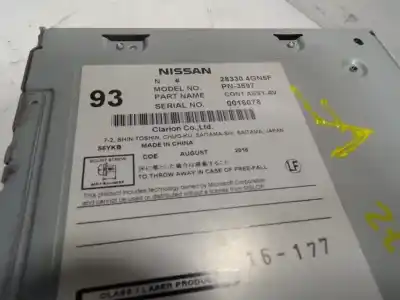 Pezzo di ricambio per auto di seconda mano impianto audio / radio cd per infiniti q30 1.6 16v cat riferimenti oem iam 283304gn5f  283304gn5f