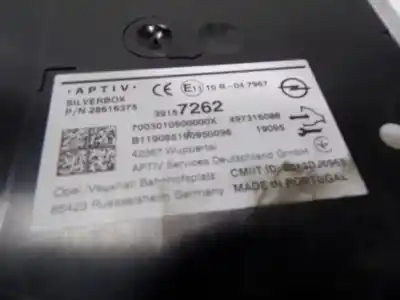 Автозапчасти б/у аудиосистема / радио cd за opel astra k (b16) 1.6 cdti (68) ссылки oem iam 39157262  39157262