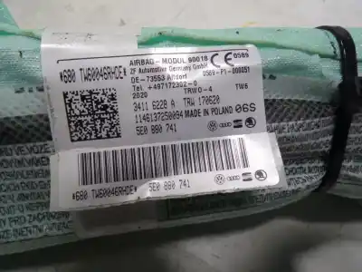 Second-hand car spare part front left curtain airbag for skoda octavia combi (nx5) 2.0 tdi oem iam references 5e0880741 34116228a 5e0880741