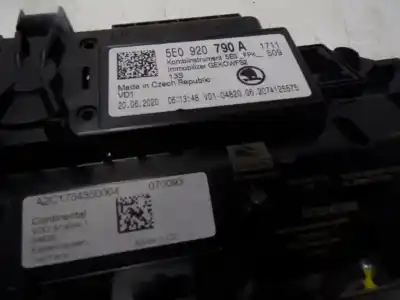 Gebrauchtes Autoersatzteil instrumententafel zum skoda octavia combi (nx5) 2.0 tdi oem-iam-referenzen 5e0920790a a2c14711902 5e0920790a