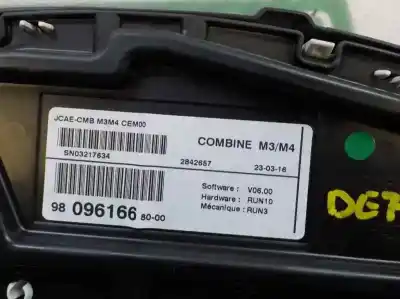 Second-hand car spare part dashboard for citroen c-elysée 1.2 12v vti oem iam references 9809616680  