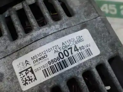 Автозапчастина б/у генератор для citroen c-elysée 1.2 12v vti посилання на oem iam 9806007480  