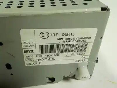 Second-hand car spare part audio system / radio cd for ford grand c-max 1.0 ecoboost cat oem iam references 2277323  e1bt18c815re
