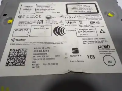 Автозапчасти б/у аудиосистема / радио cd за seat leon st (5f8) 1.4 tgi bivalent. gasolina / cng ссылки oem iam 5qa035824b 201140245 5qa035824b