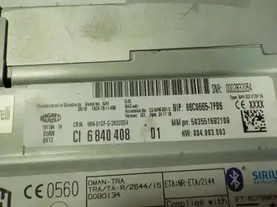 Second-hand car spare part gps navigation system for bmw serie 2 gran tourer (f46) 218d oem iam references 65129874336 06c06657pb6 6840408