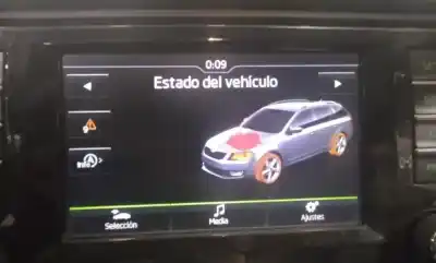 Recambio de automóvil de segunda mano de pantalla multifuncion para skoda octavia combi (5e5) 1.6 tdi dpf referencias oem iam 5e0919605hbio  5e0919605h