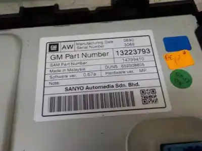 Автозапчасти б/у gps-навигационная система за opel astra j lim. cosmo ссылки oem iam 13223793  13223793