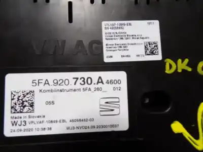 Second-hand car spare part dashboard for seat leon (kl1) 1.0 tsi oem iam references 5fa920730a  5fa920730a