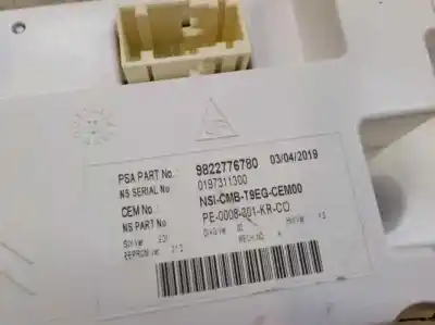 Peça sobressalente para automóvel em segunda mão quadrante por peugeot 308 active referências oem iam 9822776780  9822776780