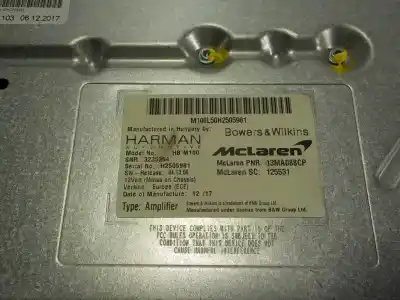 Second-hand car spare part electronic module for mclaren 570s spider p13 oem iam references   m100l50h2505981