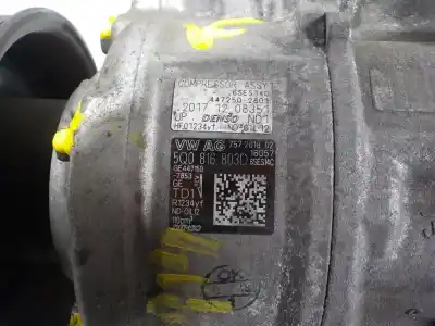 Автозапчасти б/у компрессор кондиционера воздуха за seat leon st (5f8) 1.4 tgi bivalent. gasolina / cng ссылки oem iam 5q0816803  5q0816803d