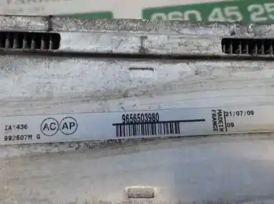 Peça sobressalente para automóvel em segunda mão intercooler por citroen c4 picasso tonic referências oem iam 0384l4  9656503980