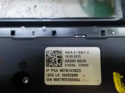 Автозапчастина б/у многофункційне управління для peugeot 308 ii (lb_, lp_, lw_, lh_, l3_) 1.6 bluehdi 120 посилання на oem iam 96781478zd  