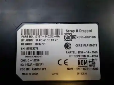 Peça sobressalente para automóvel em segunda mão módulo eletrônico por ford fiesta (ccn) 1.0 ecoboost cat referências oem iam   
